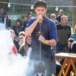 Spencer Rouse using Blow Poker - Wok Stand - AFF - Lifestyle - Firepits UK - LoRes600x600 111-4
