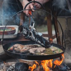 Flat Bottomed Skillet Pan Cooking Steak with James Strawbridge - Firepits UK - LoRes600x600