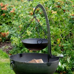 Solex fire pit with Hanging Arm and Cooking Bowl