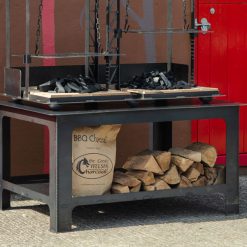PP - Double Katherine Wheel BBQ on Table - Lifestyle - Firepits UK - 600x600 6