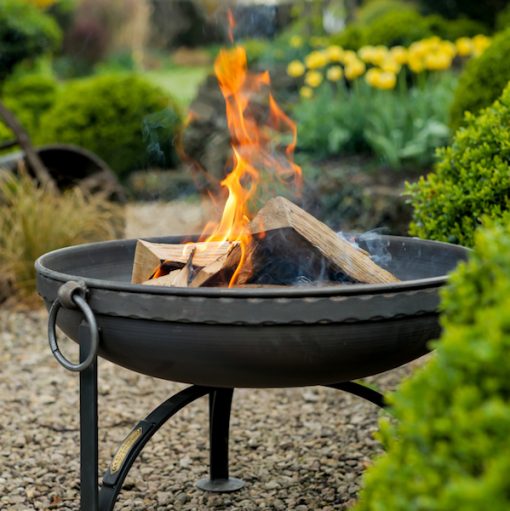 Plain Jane Fire Pit Lifestyle with Indian Band - Firepits UK - WEB - Lo Res