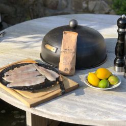 Roasting Oven - Smoker Box with Fish, Smoking Chips and Citrus Fruit Fire Pit Lifestyle - Firepits UK - WEB - Lo Res