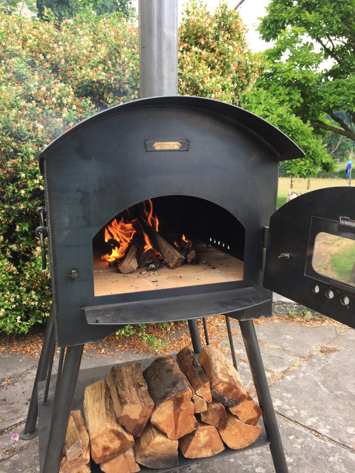 Pizza Oven, Fire Pit With Door