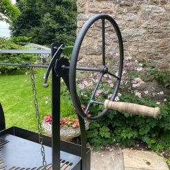 Katherine Wheel BBQ Fire Pit Handle and Wheel Lifestyle - FirepitsUK - WEB - LoRes