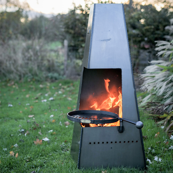 Piazza Chiminea With Swing Arm Bbq Rack, Chiminea Or Fire Pit For Heat