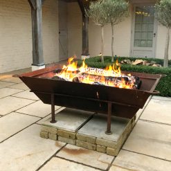 Outdoor Fire Pit, Firepit With BBQ, Firepits UK, Metal Fire Pit, BBQ Firepit
