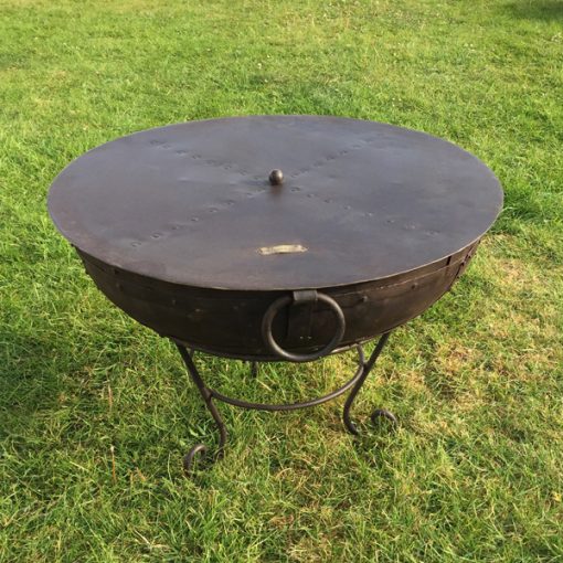 Indian fire Bowl, Fire Bowls UK, Fire Pit Cover, Firepit Lid, Metal Fire Pit Cover