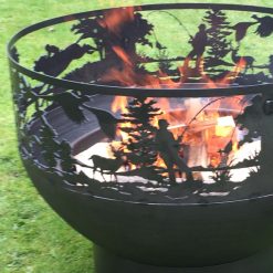 Solex with Sporting Scene - Fire Pit - Lifestyle close up - Firepits UK - WEB 600x600 - Lo Res