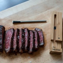 Meater Thermometer with Cooked Sliced Steak - Firepits UK - LoRes 600x600