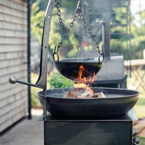 outdoor cooking over fire