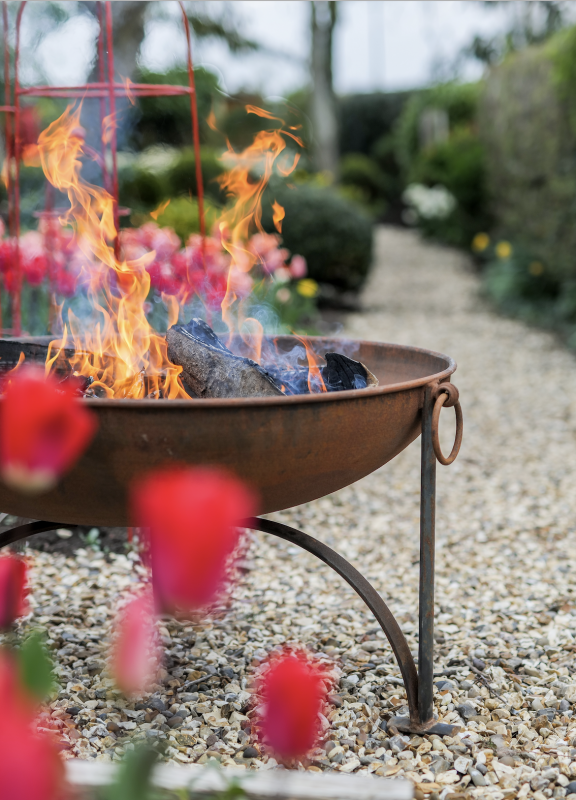 fire pits and flowers, firepits uk, outdoor fire pit, fire pits for sale