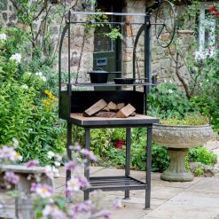 Katherine Wheel BBQ on stand on patio - Lifestyle - Firepits UK - LoRes600x600 494