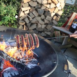 Sausage Fork - Lifestyle over fire - Firepits UK - WEB 600x600 - Lo Res