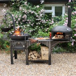 Complete Outdoor Kitchen with Dome Oven - Lifestyle front view - Firepits UK - WEB 600x600 - Lo Res