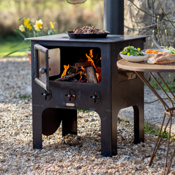 Medium Outdoor Wood Burner BBQ for Banner