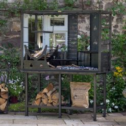 Asado Doble Complete on Patio - Lifestyle - Firepits UK - LoRes600x600 95