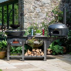 Complete Outdoor Kitchen with Dome Oven - Lifestyle - Firepits UK - LoRes 207 600x600