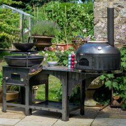 Complete Outdoor Kitchen with Dome Oven - Lifestyle - Firepits UK - LoRes600x600 199