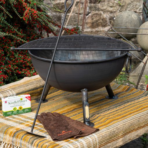 Fire Pit Bundle with metal fire pit