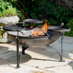 Mini outdoor firepit plates