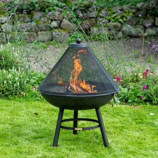 Our steel firepit is the perfect outdoor firepit
