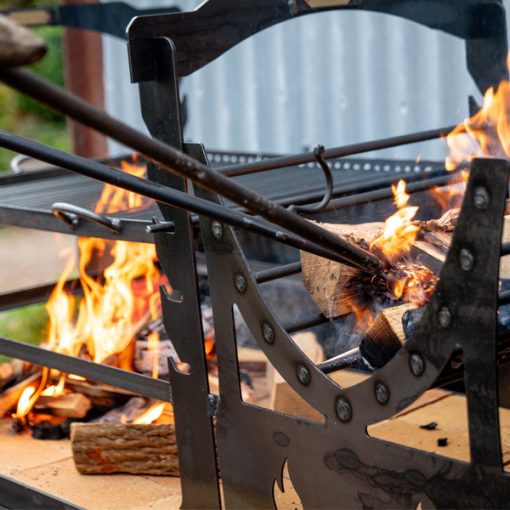 Asado BBQ with Log Store - fire close up - Lifestyle - LoRes647600x600